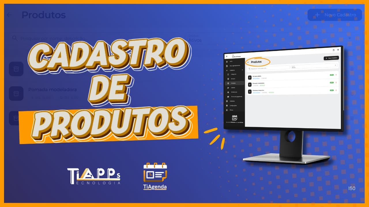 Como cadastrar produtos no TiAgenda 📦
